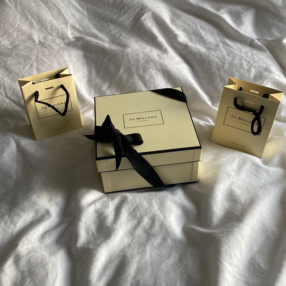 Jo Malone empty box and mini bags